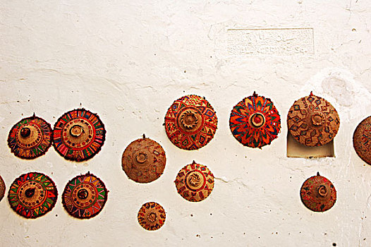 libya,ghadames,colorful,baskets