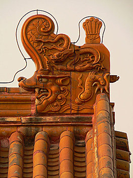 古建房檐上的吻兽－龙
