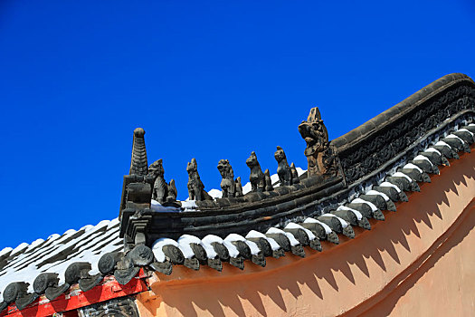 泰安寺佛教建筑挑檐