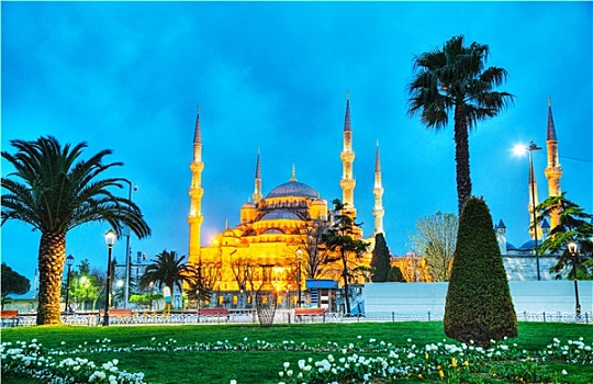 苏丹,清真寺,蓝色清真寺,伊斯坦布尔