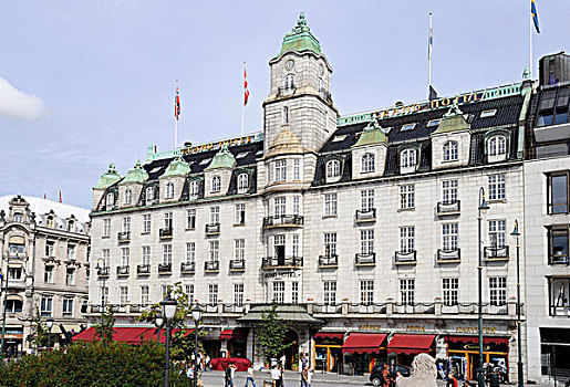 酒店,咖啡,大门,奥斯陆,挪威,斯堪的纳维亚,北欧