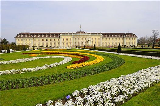 路德维希堡,宫殿,繁盛,巴洛克,巴登符腾堡,德国,欧洲