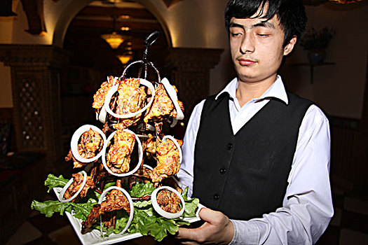 维吾尔族美食,架子烤肉