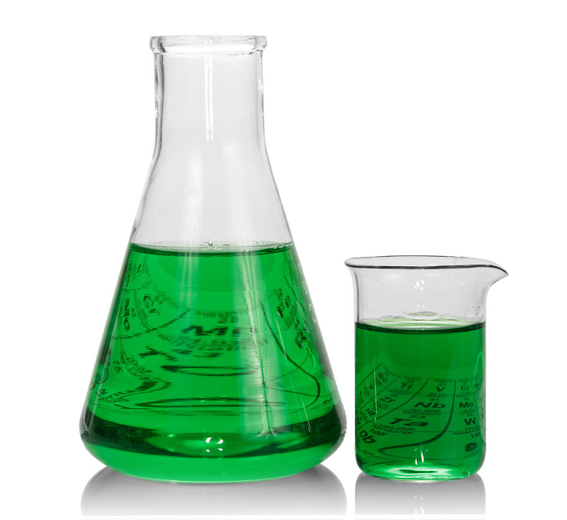 化学品,长颈瓶,绿色,液体,白色背景,背景