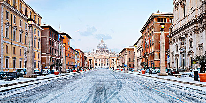 大教堂,冬天,罗马,拉齐奥,意大利