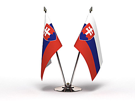 微型,旗帜,斯洛伐克,隔绝