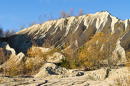 采石场,秋天,场景,爱沙尼亚