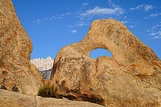 拱形,自然,花冈岩,背影,山,阿拉巴马山丘,加利福尼亚,美国,北美