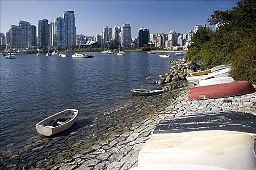 船,福尔斯湾,温哥华,不列颠哥伦比亚省,加拿大