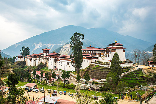 寺院,要塞,宗派寺院,喜玛拉雅,区域,不丹,亚洲