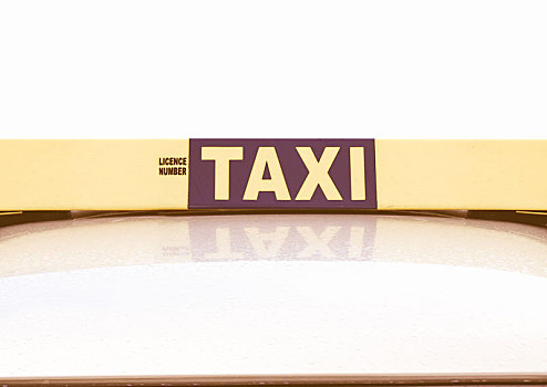 出租车,标识,旧式