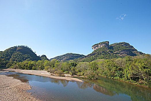 之字形,河,武夷山,山,福建,中国