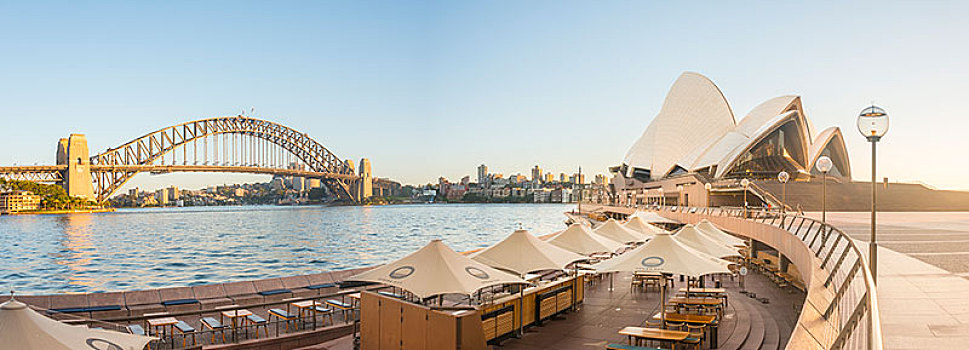 海港大桥,悉尼歌剧院,剧院,悉尼,新南威尔士,澳大利亚,大洋洲