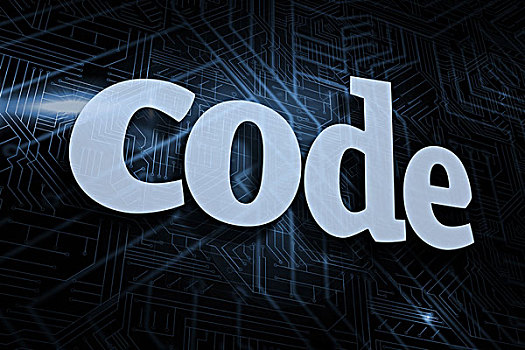 代码,未来,黑色,蓝色背景