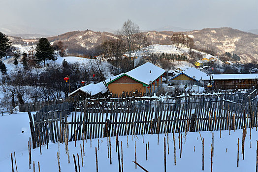 冬季吉林雪村-松岭美景如画