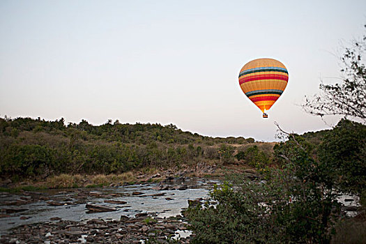 热气球,肯尼亚,非洲