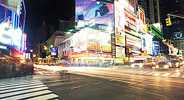 交通,靠近,时代广场,纽约,美国