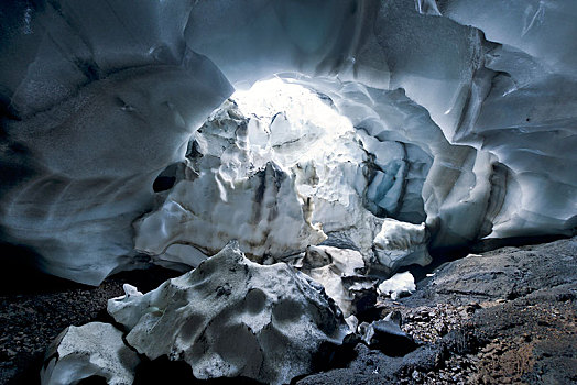 冰,洞穴,兰德玛纳,冰岛,欧洲
