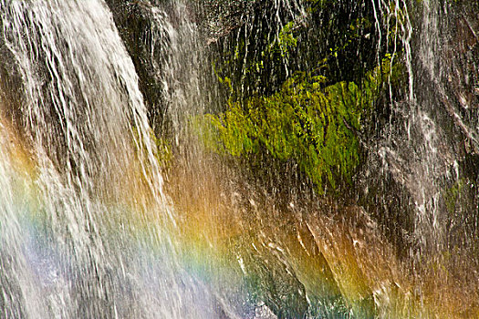 彩虹,雷尼尔山国家公园,华盛顿,美国
