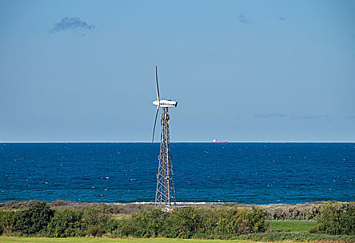 风轮机,费施兰德-达斯-茨因斯特,波罗的海,梅克伦堡前波莫瑞州,德国,欧洲