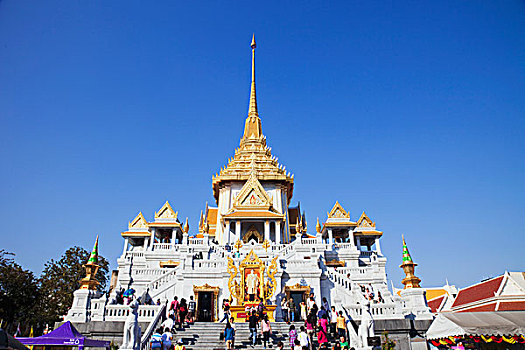 泰国,曼谷,寺院,金色,佛,庙宇