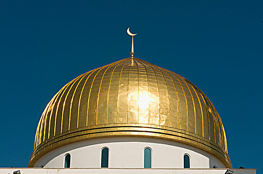 哈萨克斯坦,圆顶,伊斯兰,中心,清真寺