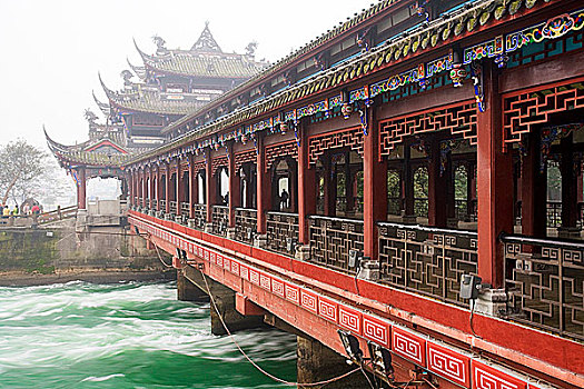 桥,河,南,四川,中国