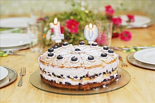 蓝莓蛋糕,生日