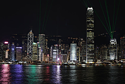 维多利亚港夜景