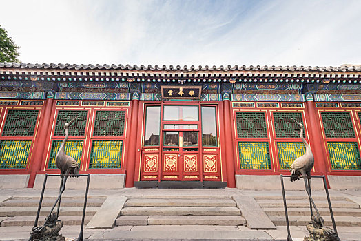 中国北京北海公园的古建筑乐寿堂
