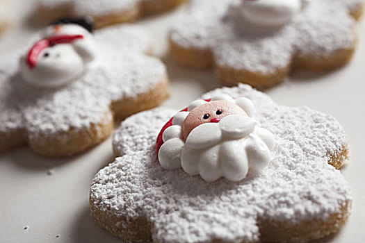 雪人,序列,圣诞节,圣诞时节,降临节,圣诞节烤点,糕点,黄油,圣诞饼干,圣诞糕点,饼干,食物