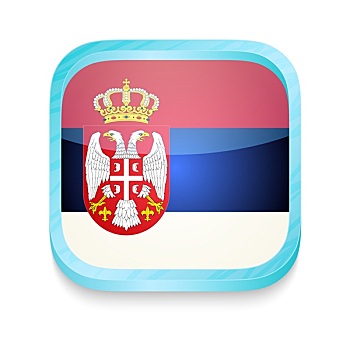 机智,电话,扣,塞尔维亚,旗帜