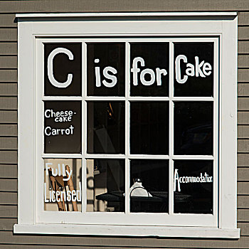 标识,窗户,商店,纽芬兰,拉布拉多犬,加拿大