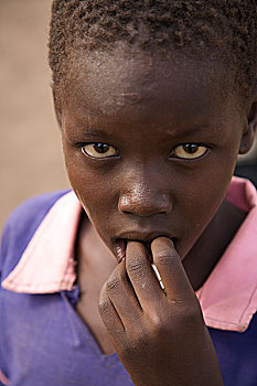 苏丹人,女孩,南,苏丹,十二月,2008年
