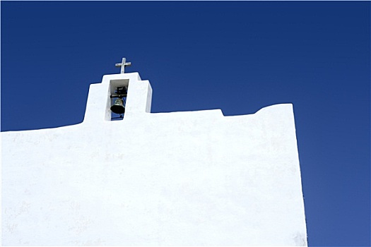 巴利阿里群岛,白色,教堂,福门特拉岛