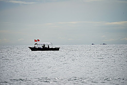 海滨,沙滩,三亚湾