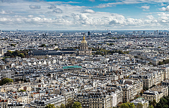 巴黎,城市,穹顶,荣军院,法国,欧洲