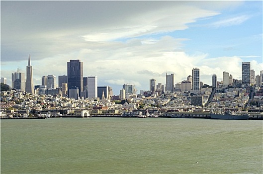 旧金山,天际线,加利福尼亚