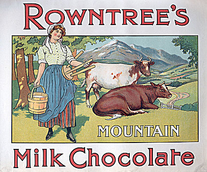 盒子,上面,山,牛奶巧克力,20世纪10年代,艺术家,未知