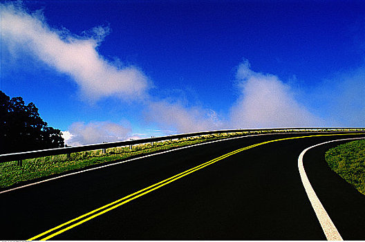 公路,天空,毛伊岛,夏威夷