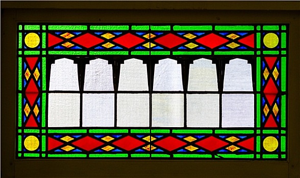 彩色玻璃,特写,室内,教堂