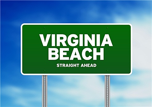 弗吉尼亚,海滩,公路,标识