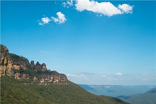 风景,三姐妹山,蓝山,澳大利亚