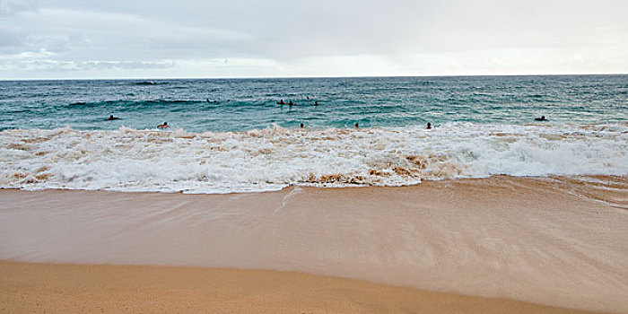 冲浪,海滩,沙滩,檀香山,瓦胡岛,夏威夷,美国