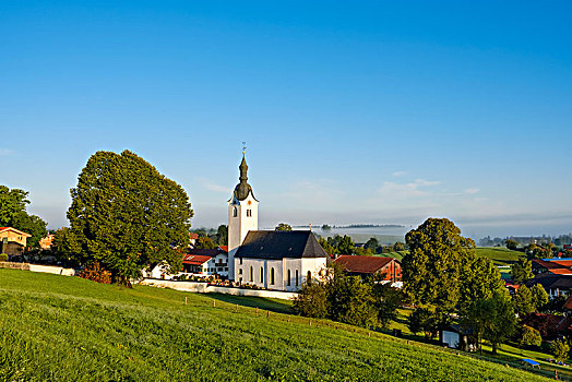教区教堂,赫海斯伯扬,陆地,上巴伐利亚,巴伐利亚,德国,欧洲