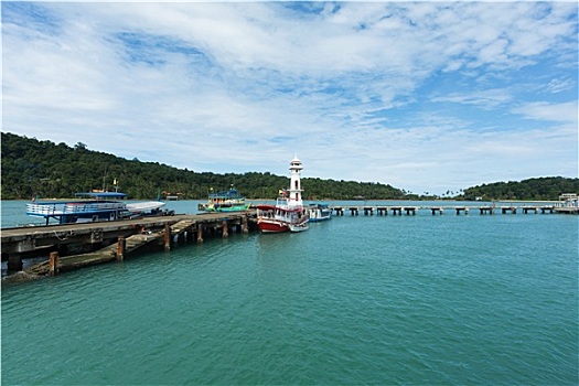 苏梅岛,码头,泰国