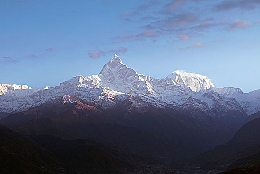 风景,桑冉库特,安娜普纳地区,尼泊尔,亚洲