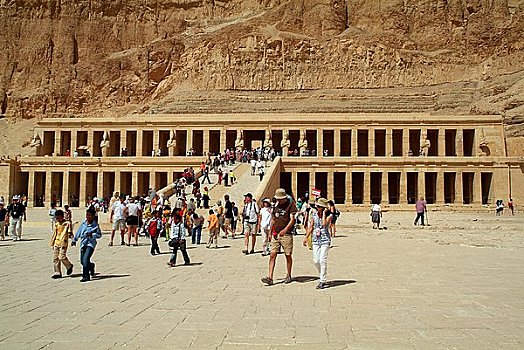 游客,庙宇,路克索神庙,埃及