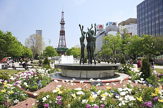 花坛,大通公园