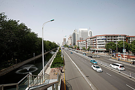 天津,道路,建筑